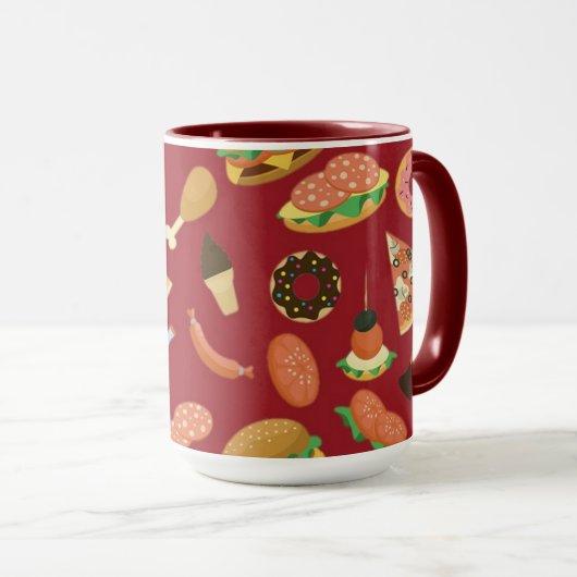 Snack Time Red Coffee-Mok Mok (Voorkant rechts)