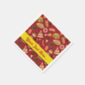 Snack Time Red Picnic Napkins Servetten (Hoek)