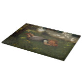 Snack Time (Sweet Young Girl Lying on the Grass) Snijplank (Hoek)