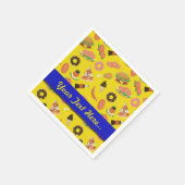 Snack Time Yellow Picnic Napkins Servet (Hoek)