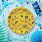 Snack Time Yellow Picnic Paper-Borden Papieren Bordje (Feest)