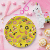 Snack Time Yellow Picnic Paper-Borden Papieren Bordje (Feest)