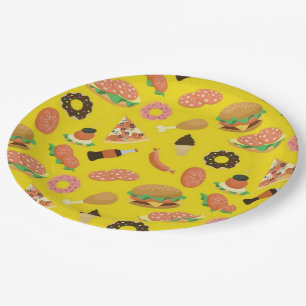 Snack Time Yellow Picnic Paper-Borden Papieren Bordje