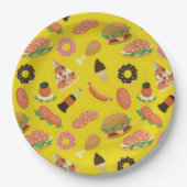 Snack Time Yellow Picnic Paper-Borden Papieren Bordje (Voorkant)