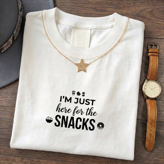 Snack Verslaafde Quote T-shirt