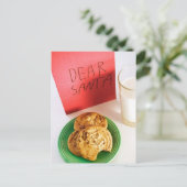 Snack voor de kerstman feestdagenkaart (Staand voorkant)