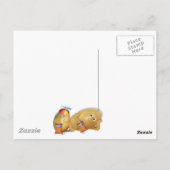 Snackaardappelen - Vader en Zoon-werkkleding Briefkaart (Achterkant)