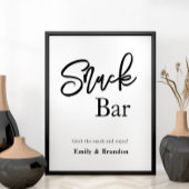 Snackbar trouwbord poster