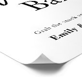 Snackbar trouwbord poster (Hoek)