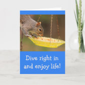 Snackeekhoorn Birthday Kaart (Voorkant)