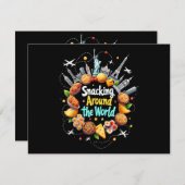 Snacken over de hele wereld Fast Food Travel Reize (Voorkant / Achterkant)