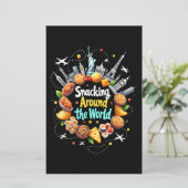 Snacken over de hele wereld Fast Food Travel Reize (Staand voorkant)
