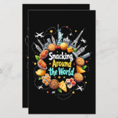 Snacken over de hele wereld Fast Food Travel Reize (Voorkant / Achterkant)