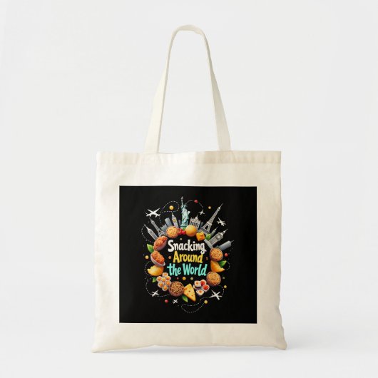 Snacken over de hele wereld Fast Food Travel Reize Tote Bag (Voorkant)