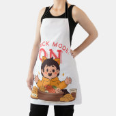 Snackmodus: AAN – Schattige stripfiguurtje met sna Schort (Insitu)