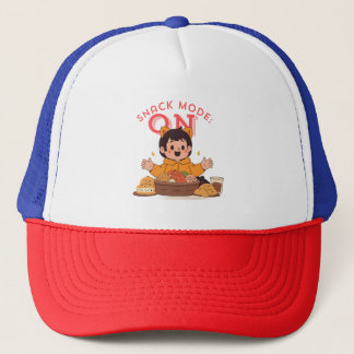 Snackmodus: AAN – Schattige stripfiguurtje met sna Trucker Pet
