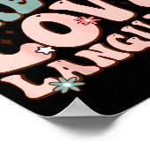 Snacks Are My Love Language Valentine Day Kids Boy Poster (Hoek)