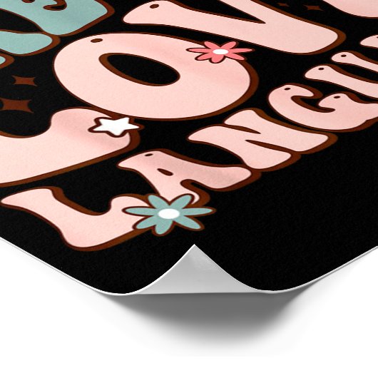 Snacks Are My Love Language Valentine Day Kids Boy Poster (Hoek)