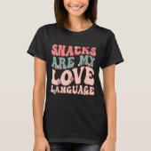 Snacks Are My Love Language Valentine Day Kids Boy T-shirt (Voorkant)