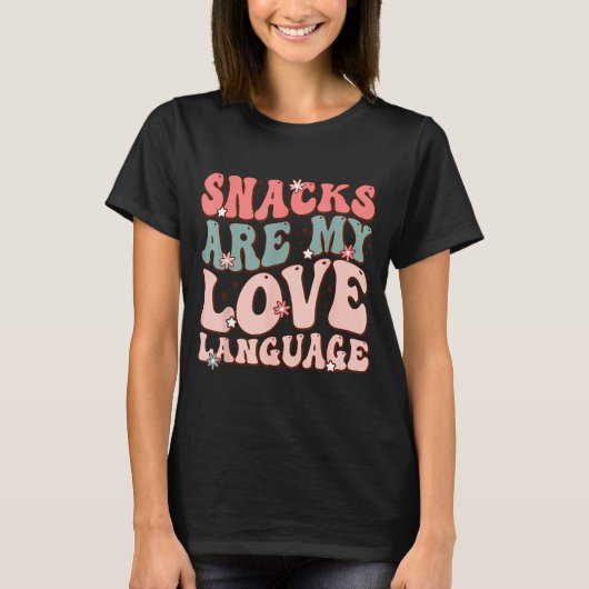 Snacks Are My Love Language Valentine Day Kids Boy T-shirt (Voorkant)