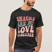 Snacks Are My Love Language Valentine Day Kids Boy T-shirt (Voorkant)