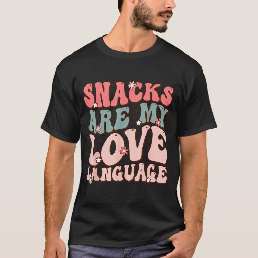 Snacks Are My Love Language Valentine Day Kids Boy T-shirt (Voorkant)