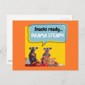 Snacks klaar, drama stabiel briefkaart (Voorkant / Achterkant)