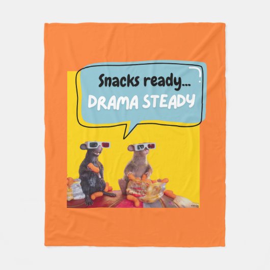 Snacks klaar, drama stabiel fleece deken (Voorkant)
