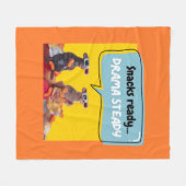 Snacks klaar, drama stabiel fleece deken (Voorkant (Horizontaal))