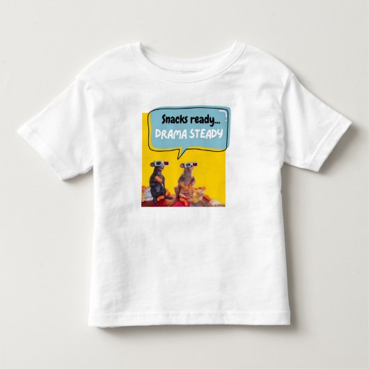 Snacks klaar, drama stabiel kinder shirts (Voorkant)