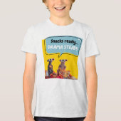 Snacks klaar, drama stabiel Tri-Blend shirt (Voorkant)