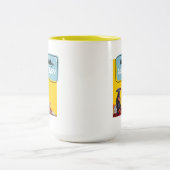 Snacks klaar, drama stabiel tweekleurige koffiemok (Center)