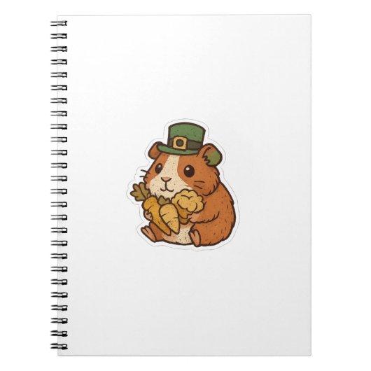 Snacks Liefhebber Cavia St.Patrick's Dag Notitieboek (Voorkant)