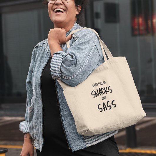 Snacks & Sass Grappig Koel Bizar Modern Tote Bag