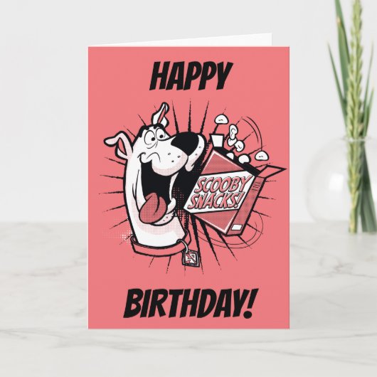 Snacks scooby-Doo Halftone Scooby Kaart (Voorkant)
