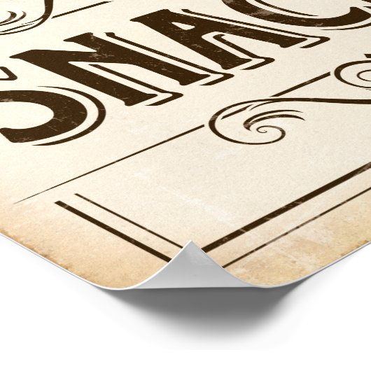  SNACKS Sign Print (Hoek)