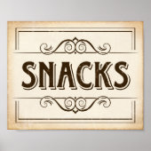  SNACKS Sign Print (Voorkant)