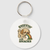 Snacks Snuffelaar Shih Tzu St.Patrick's Dag Sleutelhanger (Achterkant)