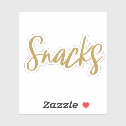 Snacks Storage Sticker (Vel)