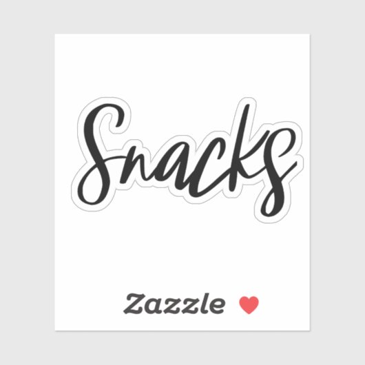 Snacks Storage Sticker (Vel)