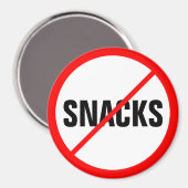 Snacks verboden! magneet (Voorkant / Achterkant)