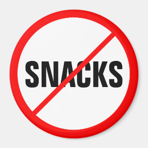 Snacks verboden! magneet
