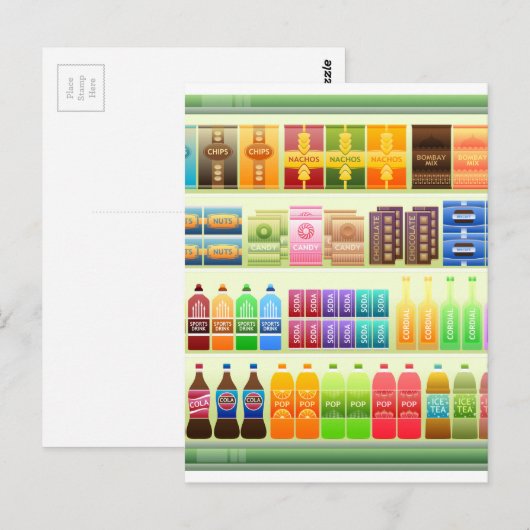 snacks voor supermarkten briefkaart (Voorkant / Achterkant)