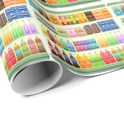 snacks voor supermarkten cadeaupapier (Rol Hoek)