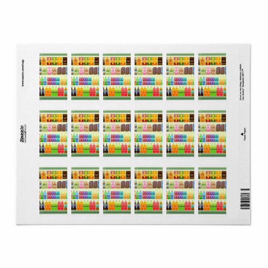snacks voor supermarkten etiket (Full Sheet)