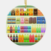 snacks voor supermarkten keramisch ornament (Voorkant)