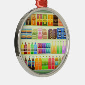snacks voor supermarkten metalen ornament (Rechts)
