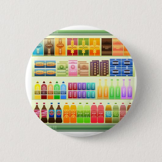 snacks voor supermarkten ronde button 5,7 cm (Voorkant)