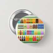 snacks voor supermarkten ronde button 5,7 cm (Voorkant /achterkant)