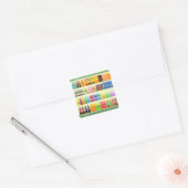 snacks voor supermarkten vierkante sticker (Envelop)